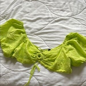Wild Fable Lime Green Cropped Top (NWOT)